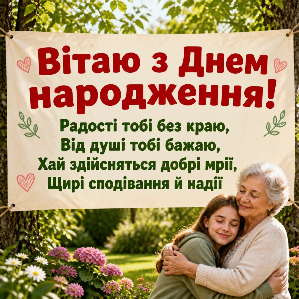 привітання внучки