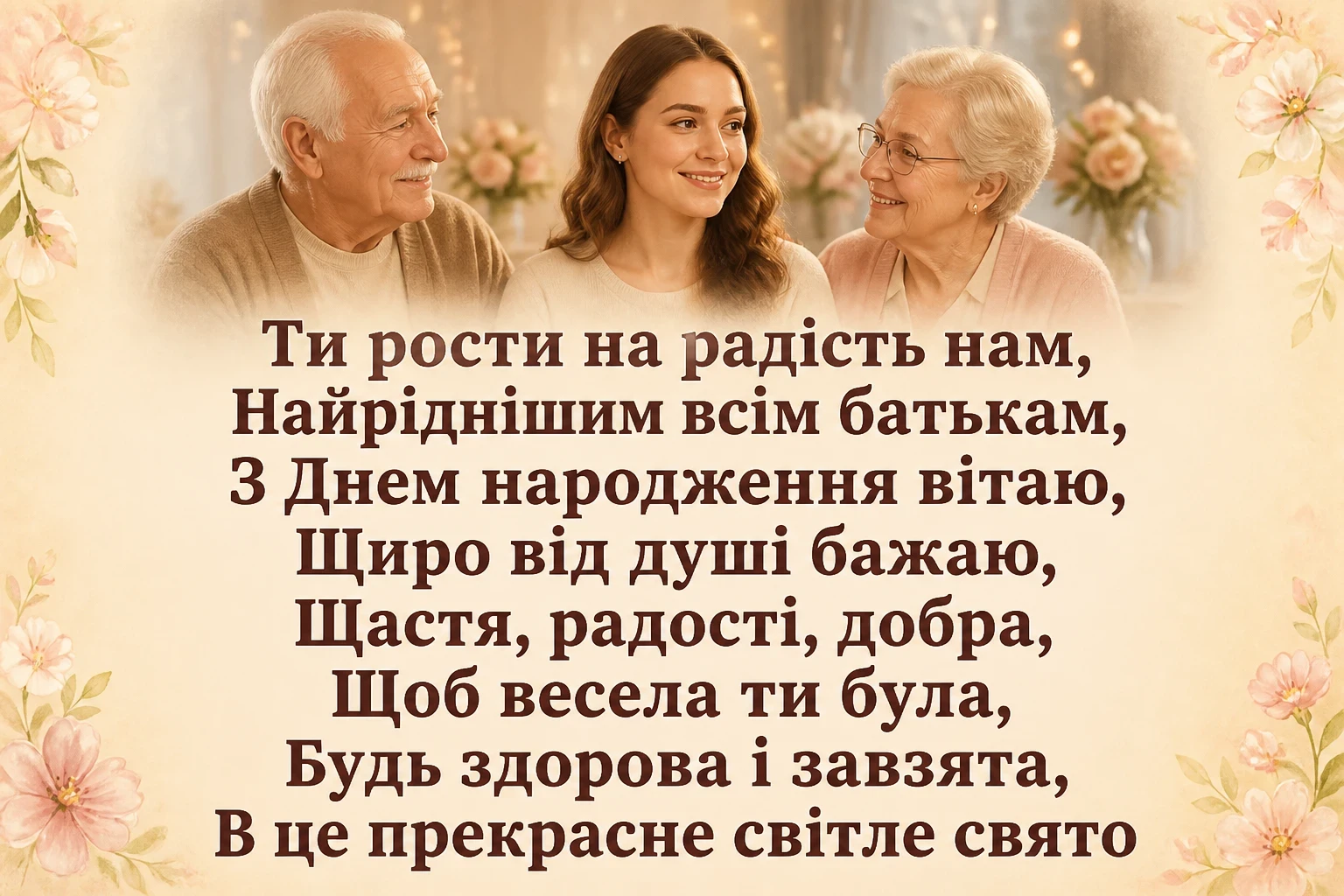 привітання внучки