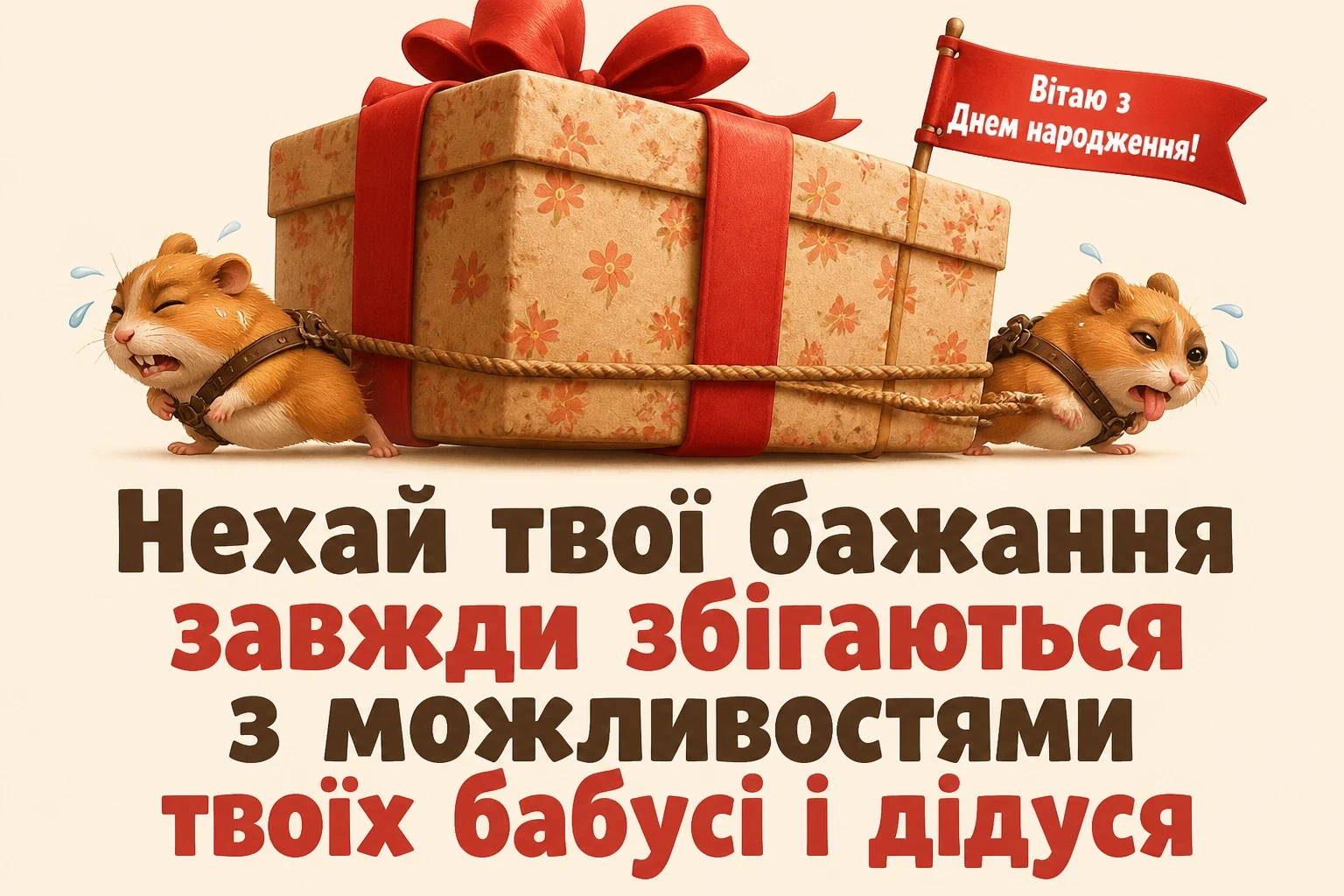 привітання внучки