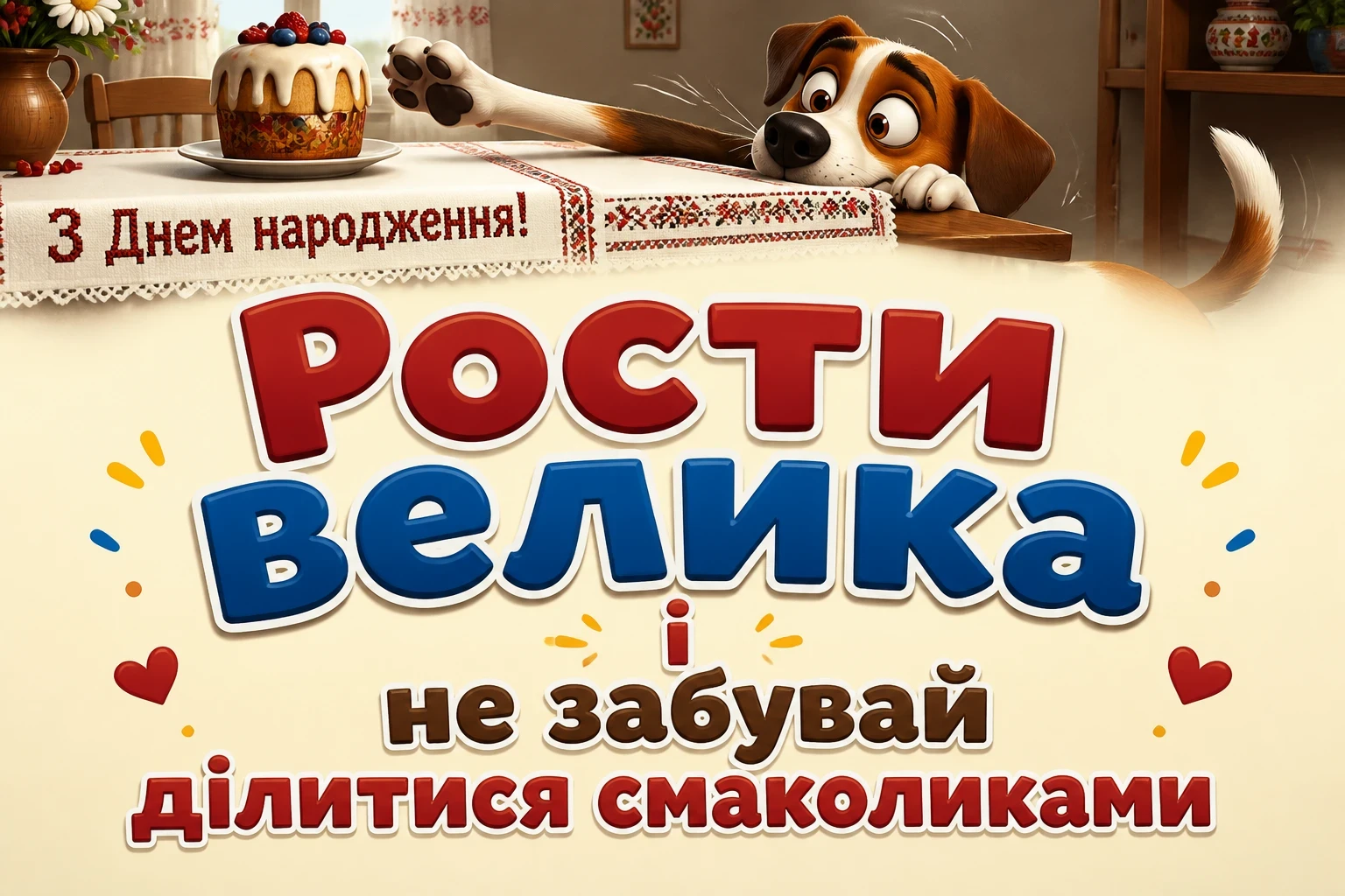 привітання внучки