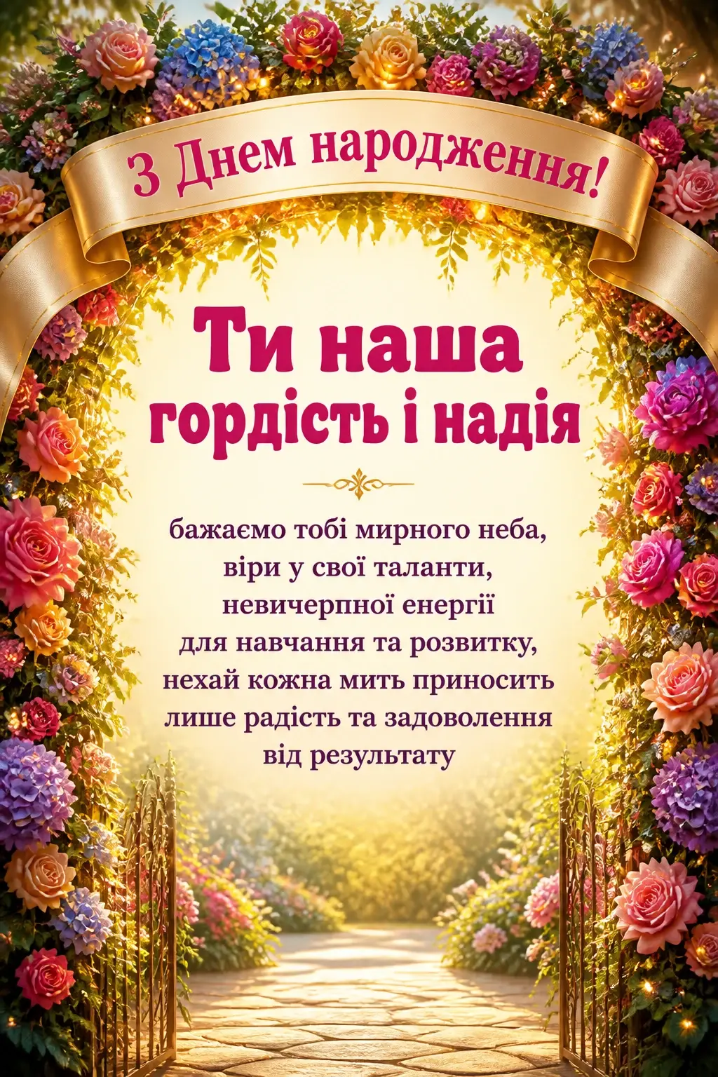 привітання внучки