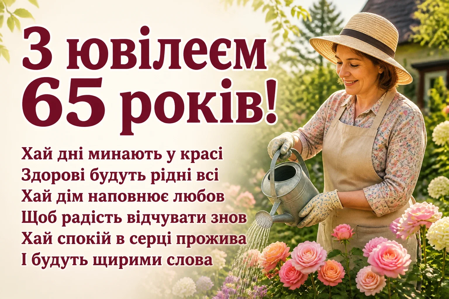 привітання з ювілеєм жінці 65 років привітання з ювілеєм жінці 65 років