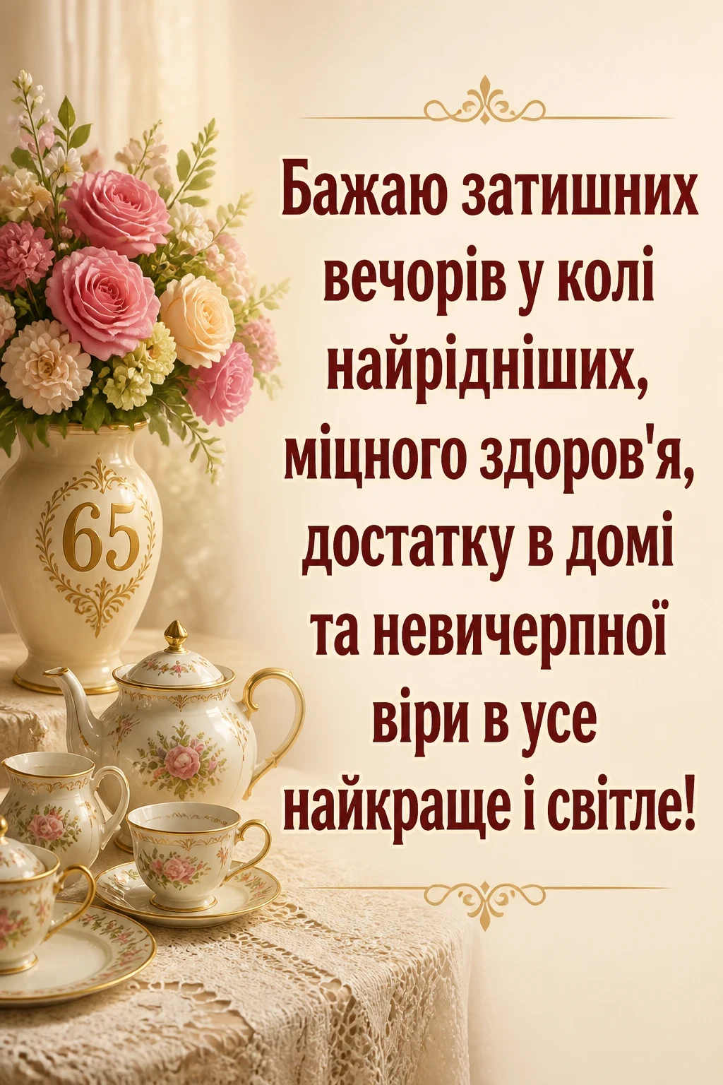 привітання з ювілеєм жінці 65 років привітання з ювілеєм жінці 65 років