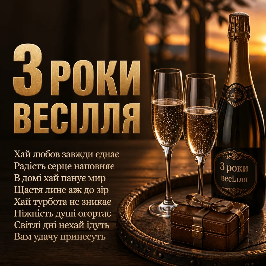 три роки весілля привітання три роки весілля привітання