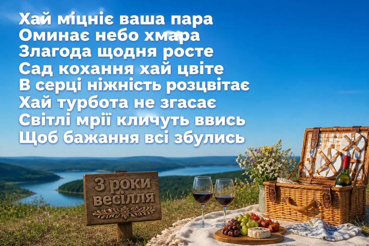 три роки весілля привітання три роки весілля привітання